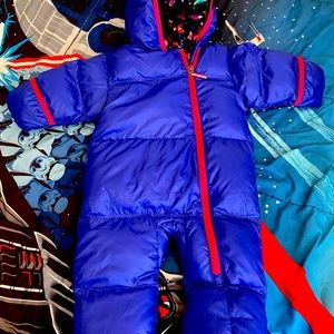 Infant jacket brand Columbia color blue and pink